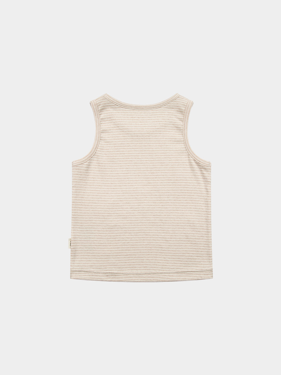 Bluebell Vest Top, Brown Stripe – view 7