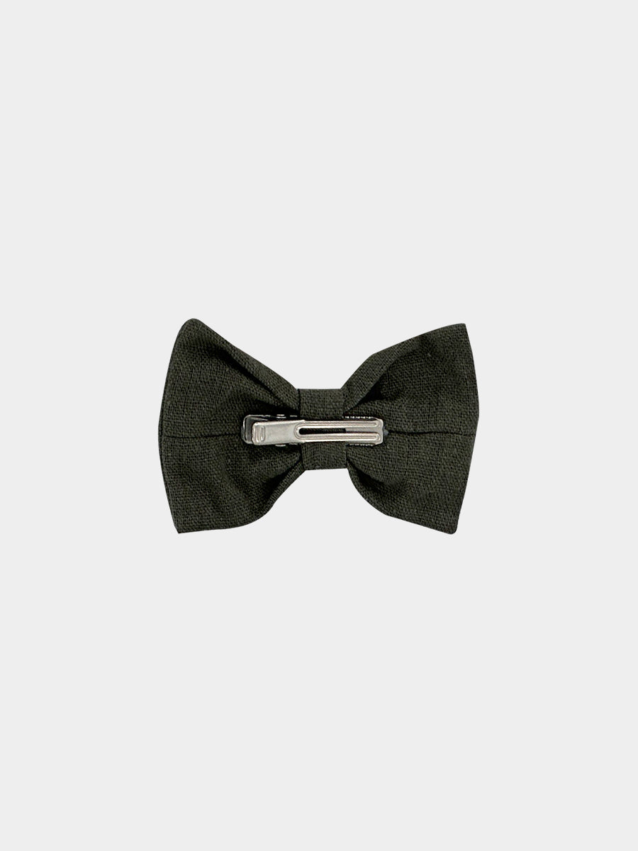 Harper Hand-Embroidery Hair Clip, Pine Green – view 3