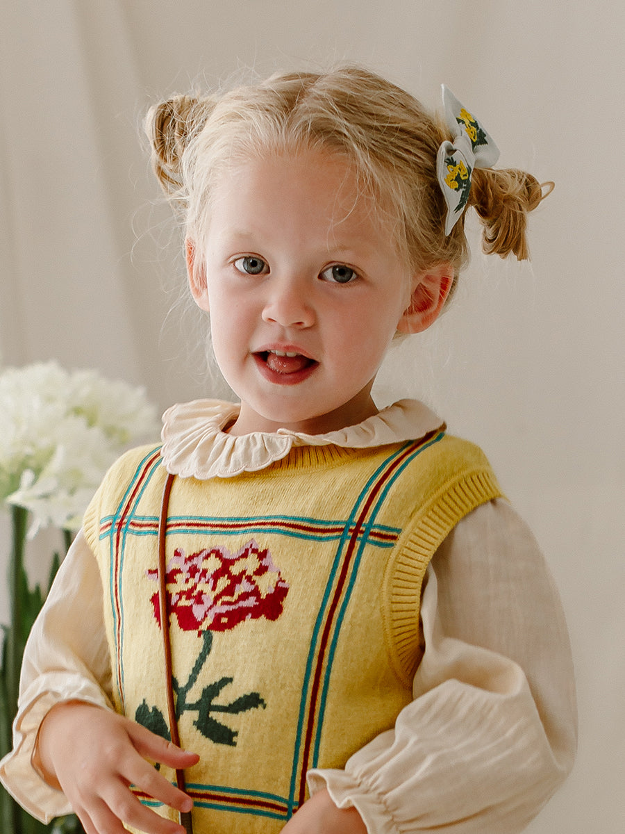 Harper Embroidery Hair Clip, Milkweed – Happyology