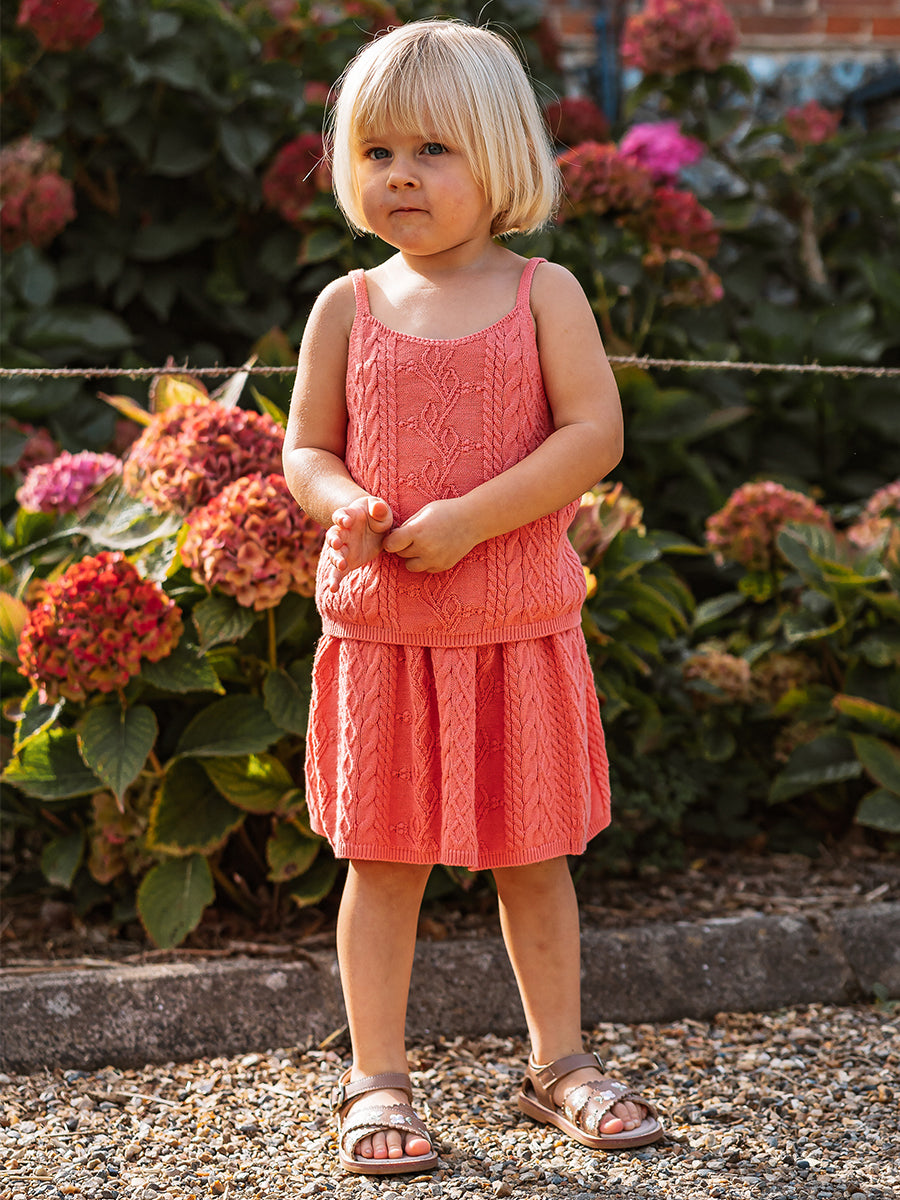 Samantha Knitted Camisole, Velvet Pink – view 3