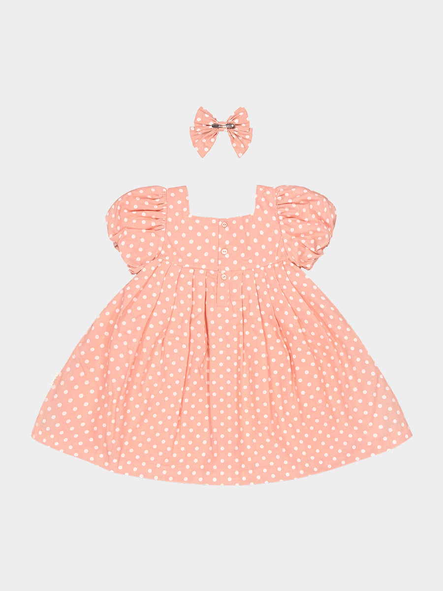 Harrogate Polka Dot Dress, Pink Polka – view 8