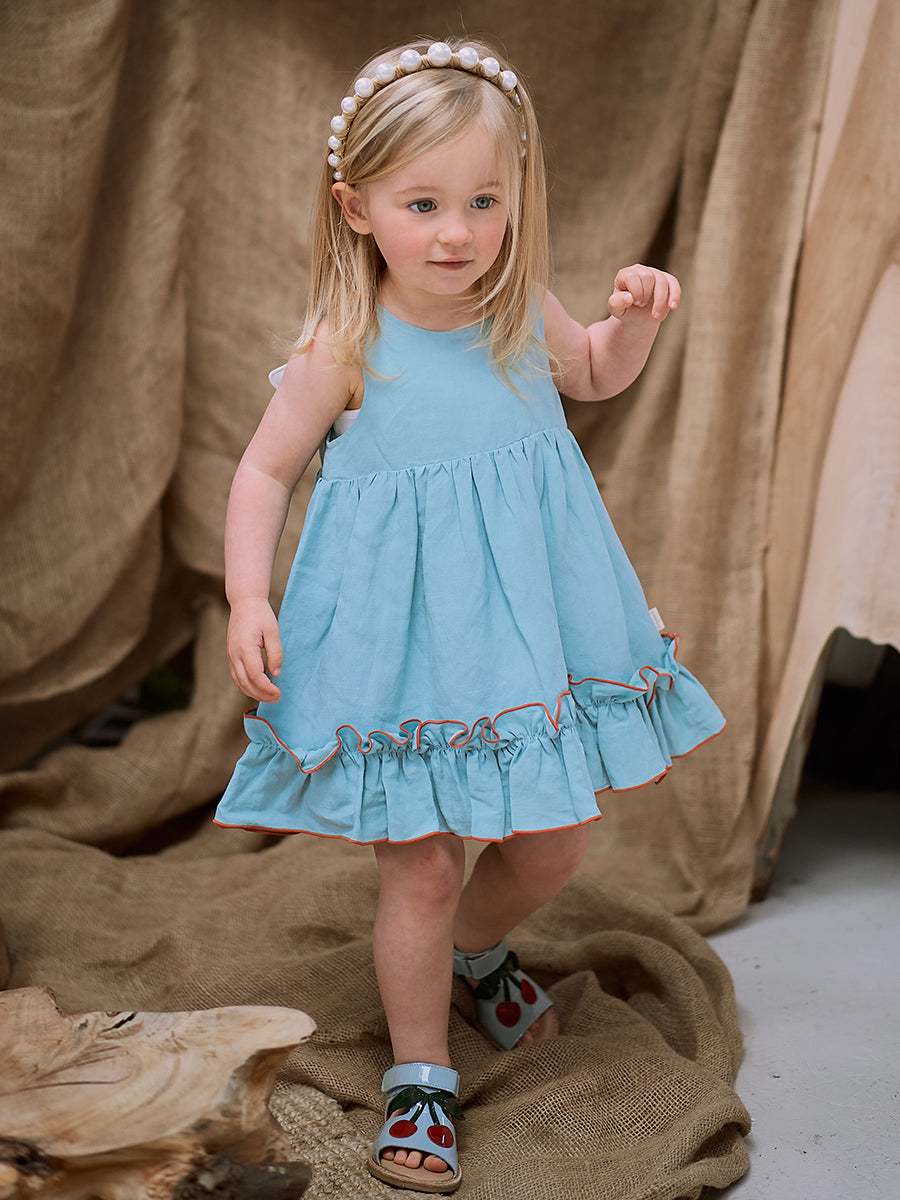 Pheonix Dress, Macaron Blue – view 6