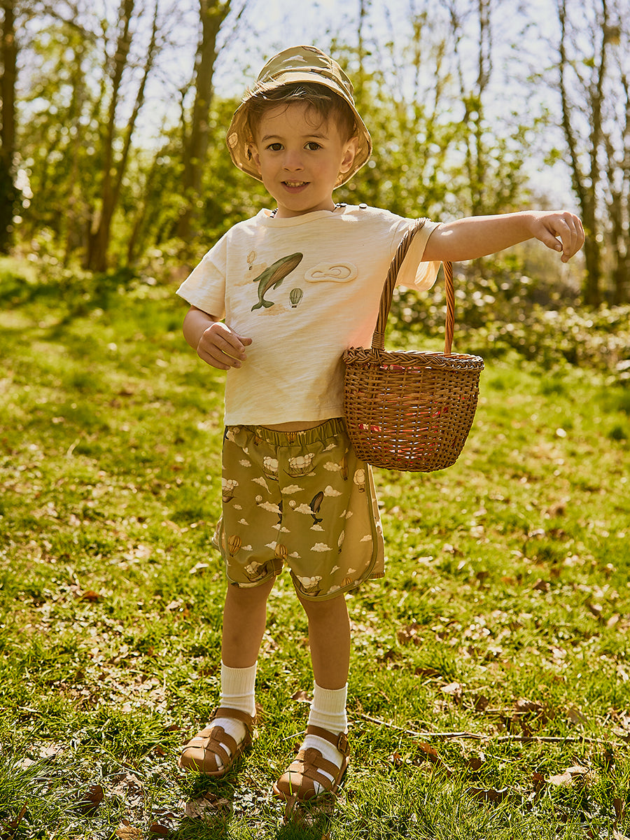 Braemar Swim Shorts, Magical Carnival Olive – view 3