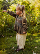 Janelle Hand-Embroidered Blouse, Acacia Green – view 5