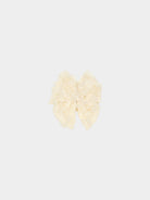 Nimes Embroidered Hair Clip, Almond White – view 2