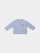 Metz Embroidered Top, Cloudy Blue – view 2