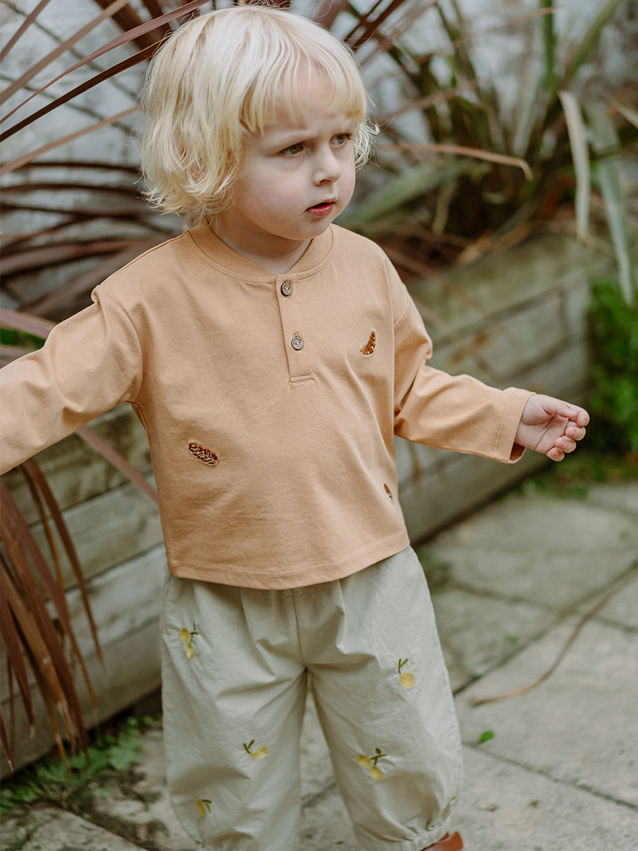 Metz Embroidered Top, Cinnamon – view 4