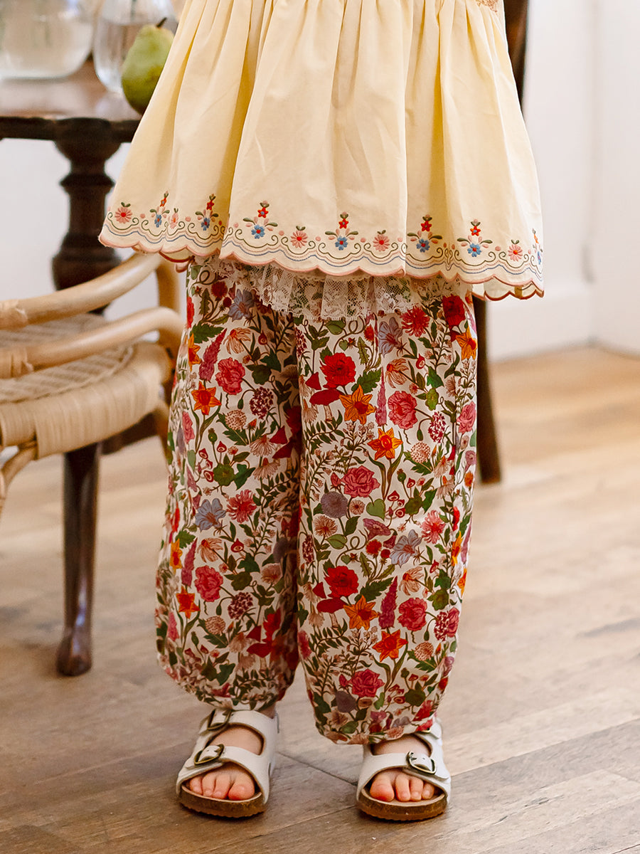 Valladolid Trousers, Magic Garden, Mauve – Happyology