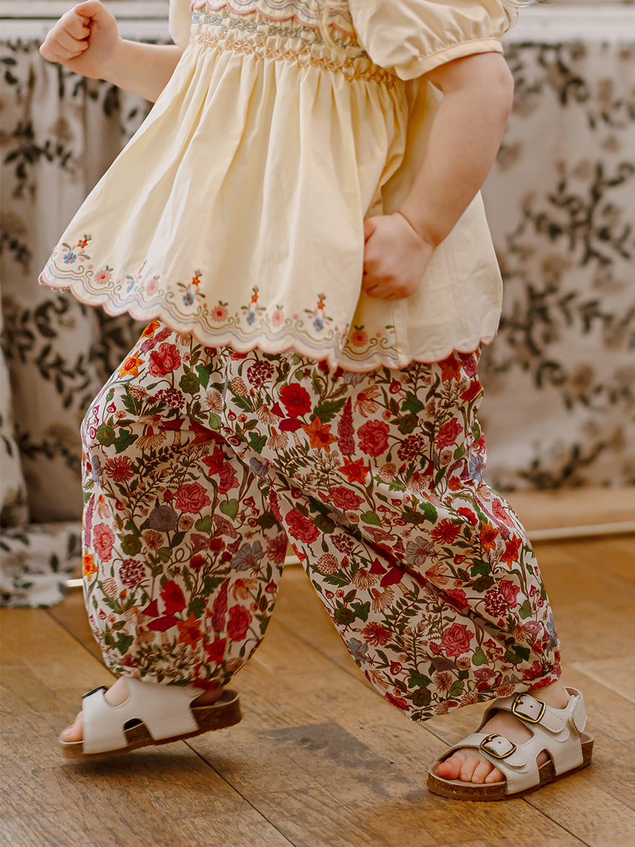 Valladolid Trousers, Magic Garden, Mauve – view 6