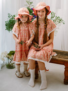 Aarhus Bow Dress, Blooming Peony, Pink – view 6