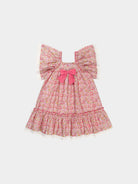 Aarhus Bow Dress, Blooming Peony, Pink – view 8