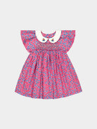Odense Hand-Embroidered Dress, Watercolor Kousa, Pink – view 2