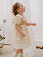 Gothenburg Embroidered Dress, Almond White – view 6