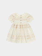 Gothenburg Embroidered Dress, Almond White – view 8