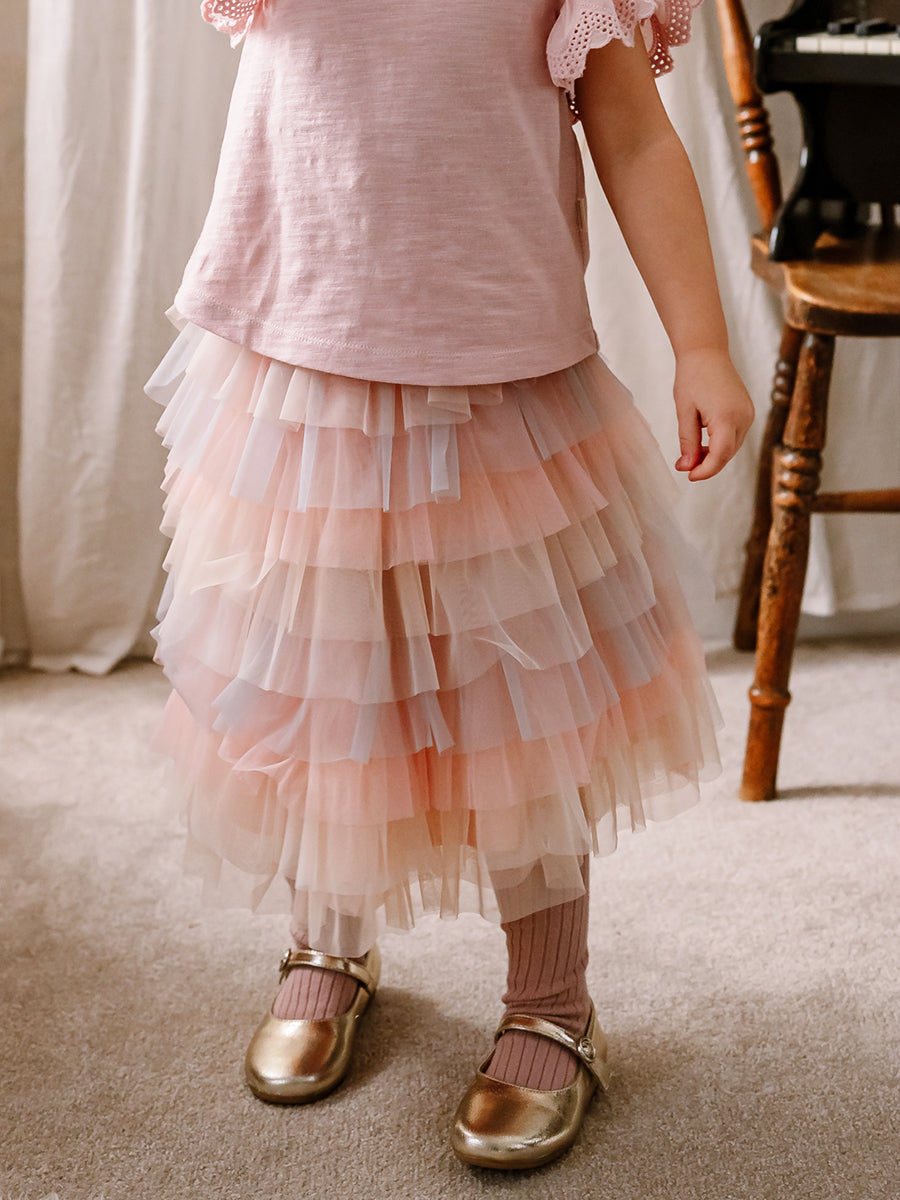 Gouda Tulle Skirt, Dreamy Orange – view 4