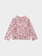 Manchester Ruffle-Neck Top, Toile de Jouy Rouge – view 7