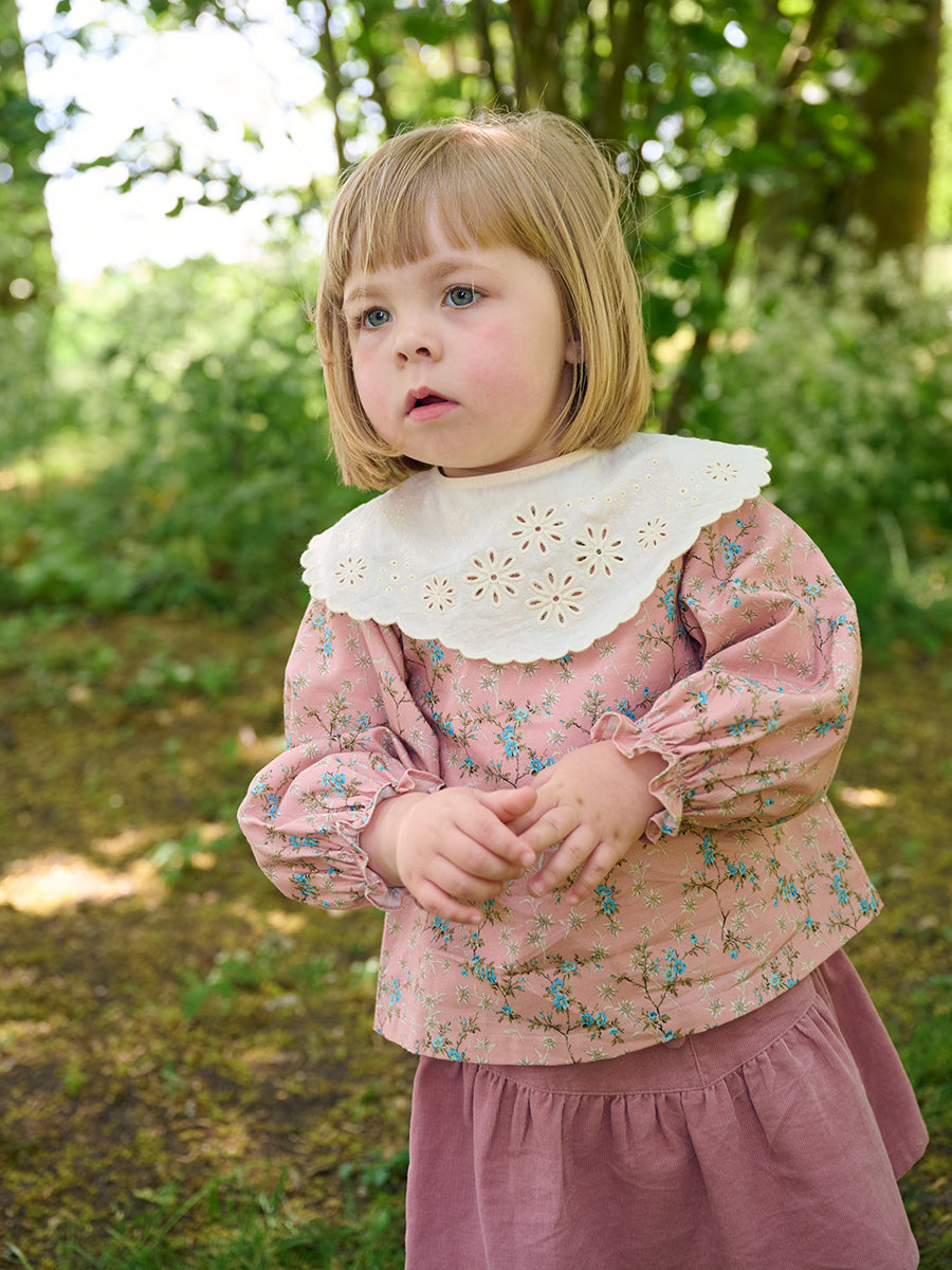 Hereford Floral Shirt, Starry Floral, Blush – view 6