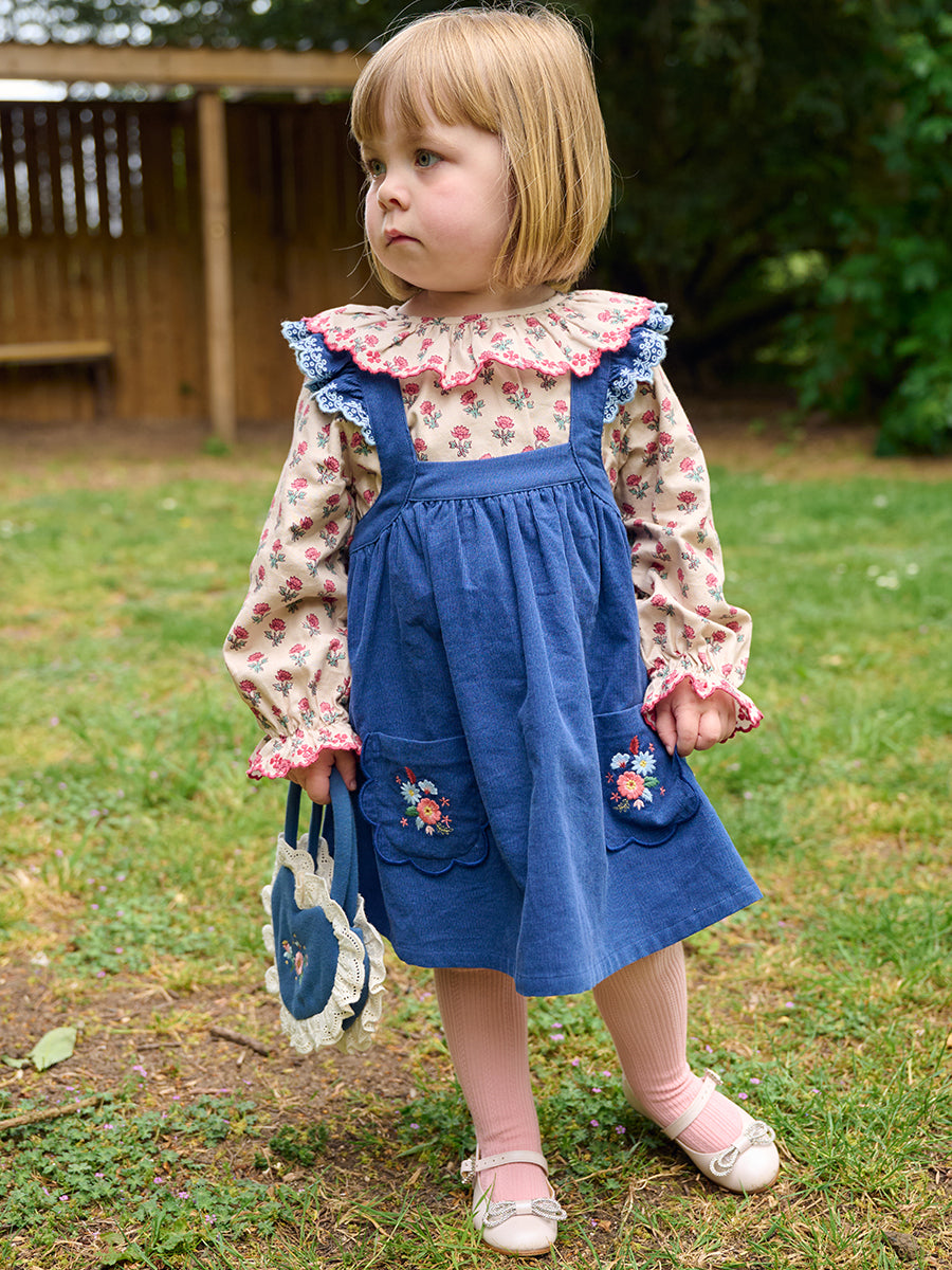 Liverpool Floral Shirt, Block Print Peony, Butterscotch – Happyology