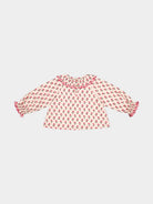 Liverpool Floral Shirt, Block Print Peony, Butterscotch – view 8