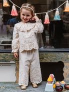 Lucerne Broderie Anglaise Blouse, Crème Brulee – view 3