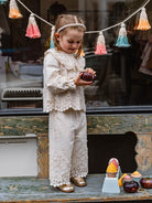 Lucerne Broderie Anglaise Blouse, Crème Brulee – view 6