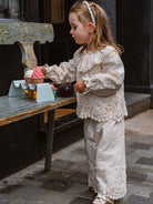 Lucerne Broderie Anglaise Blouse, Crème Brulee – view 7