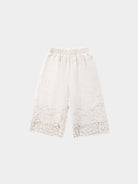 Lucerne Broderie Anglaise Trousers, Crème Brulee – view 2