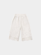 Lucerne Broderie Anglaise Trousers, Crème Brulee – view 8