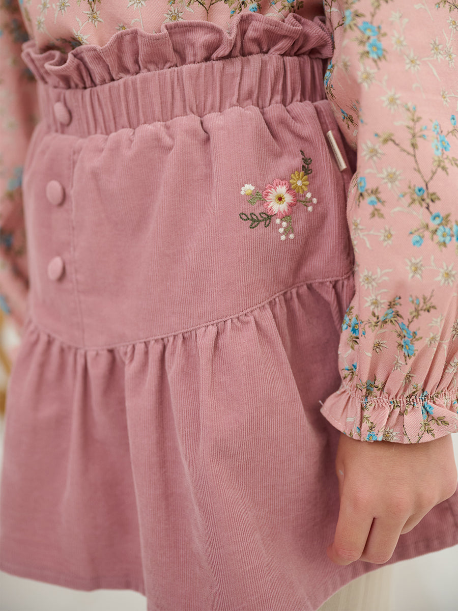 Rochester Corduroy Skirt, Velvet Pink – view 6