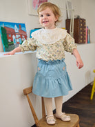 Rochester Corduroy Skirt, Denim Blue – Happyology