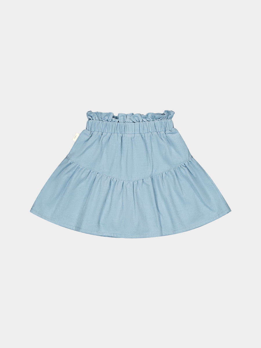 Rochester Corduroy Skirt, Denim Blue – view 8