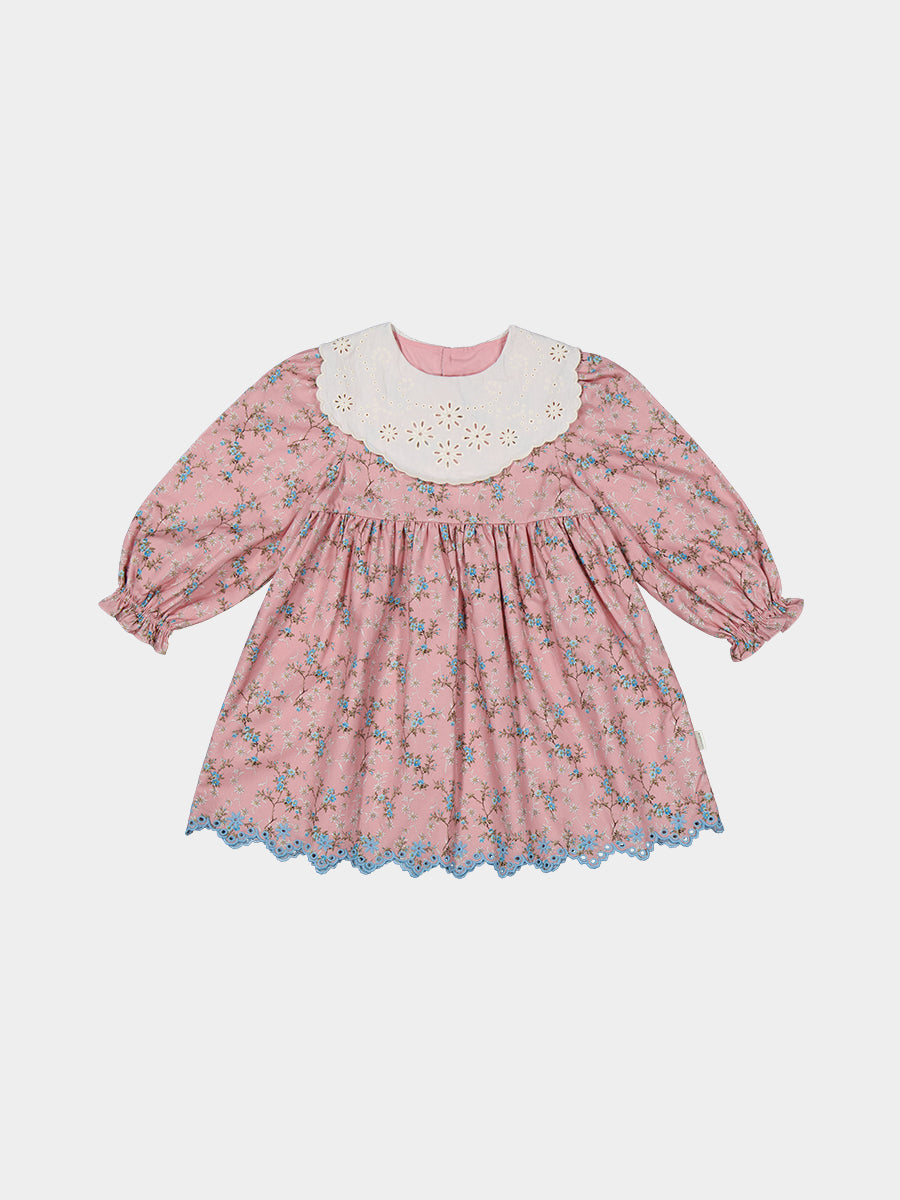 Worcester Floral Dress, Starry Floral, Blush – view 2