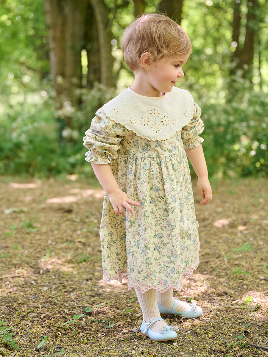 Worcester Floral Dress, Cornwall Meadow, Rice – view 7