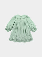 Lucerne Broderie Anglaise Dress, Pea Green – view 8