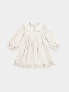 Lucerne Broderie Anglaise Dress, Crème Brulee – view 3