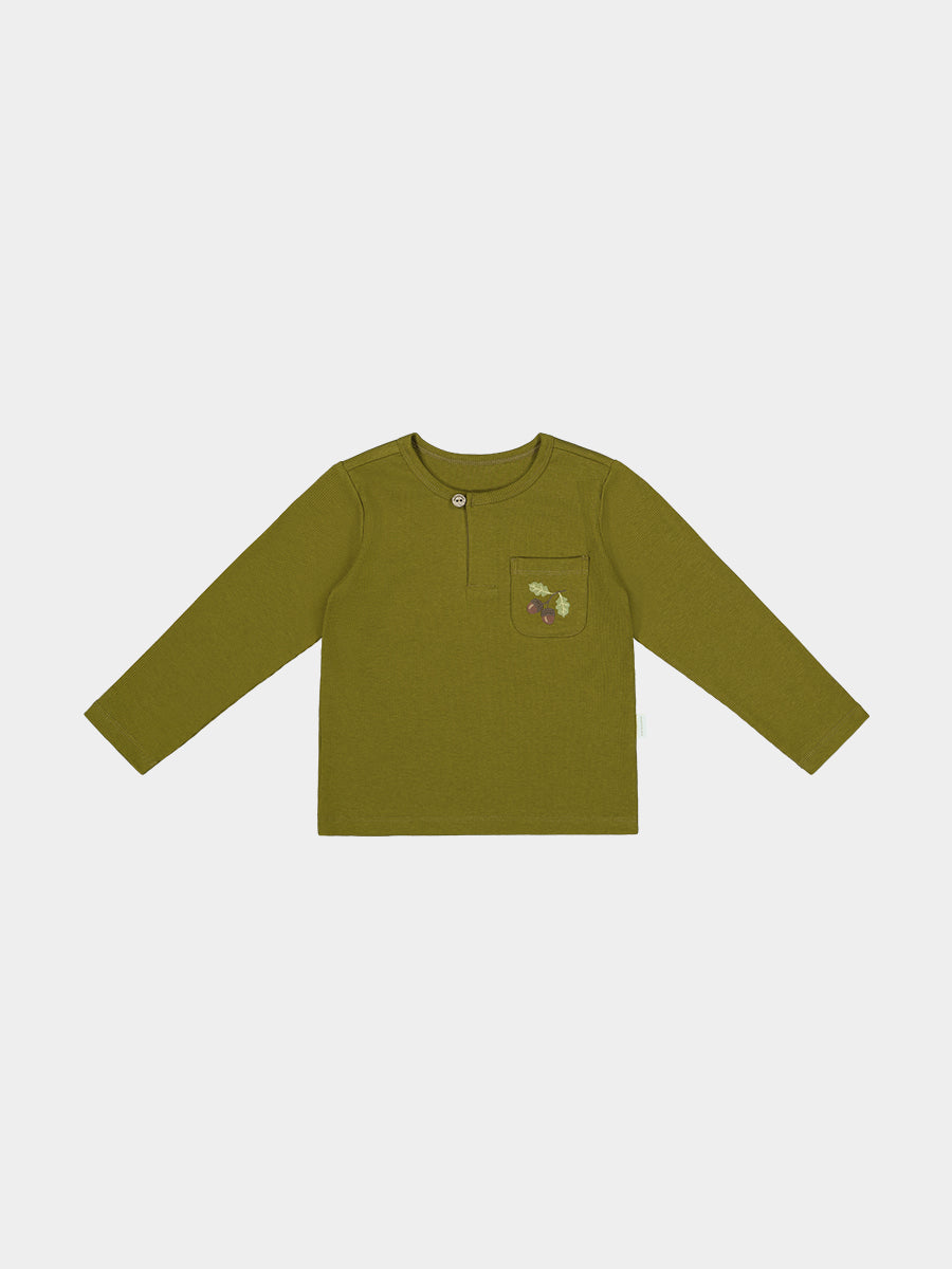 Hamburg Brushed Top, Olive Green – view 2