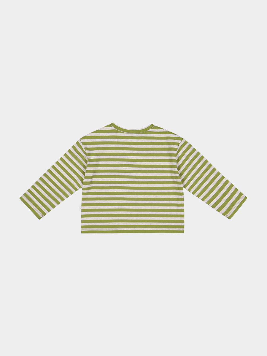 Chicago Stripe Tee, Green Stripe – view 7