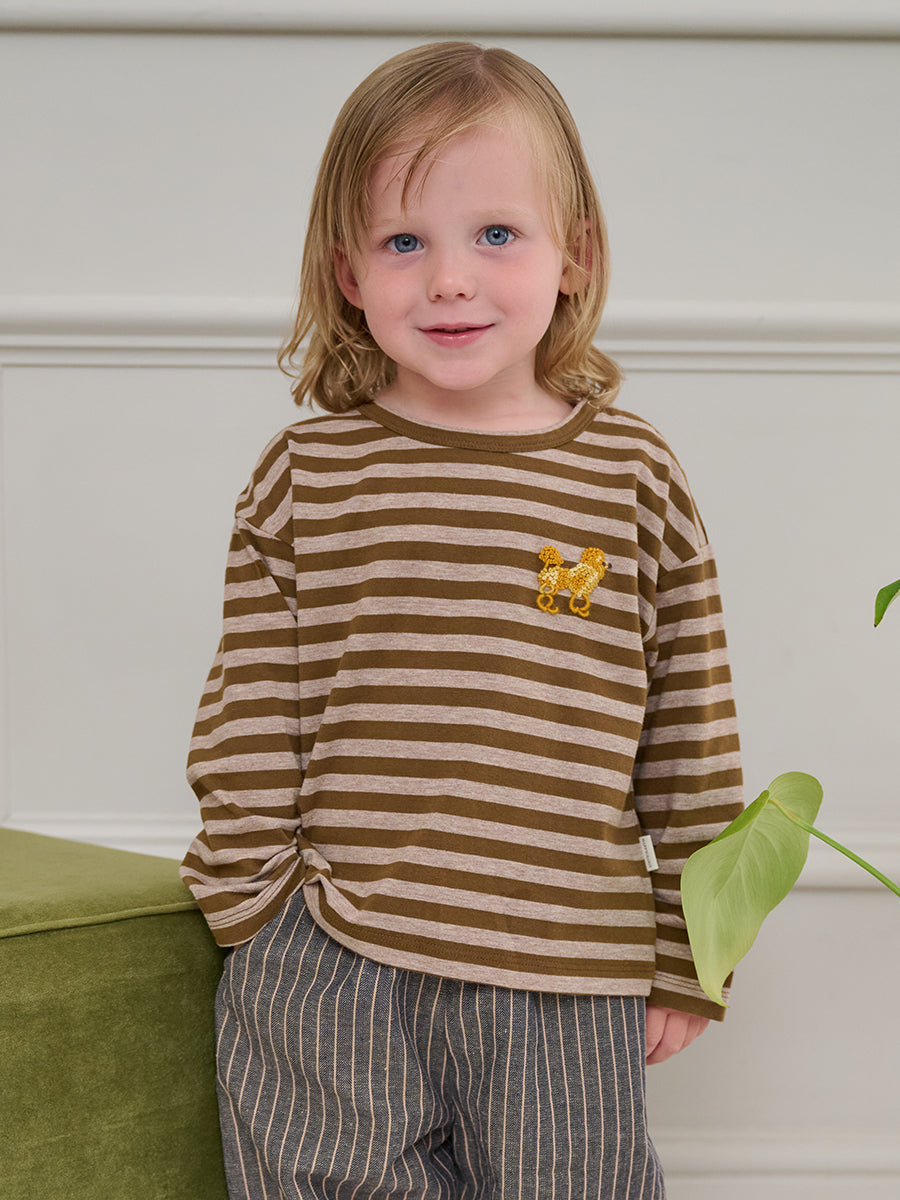 Chicago Stripe Tee, Brown Stripe – Happyology