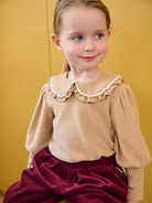 Vienna Pearl Top, Khaki – Happyology