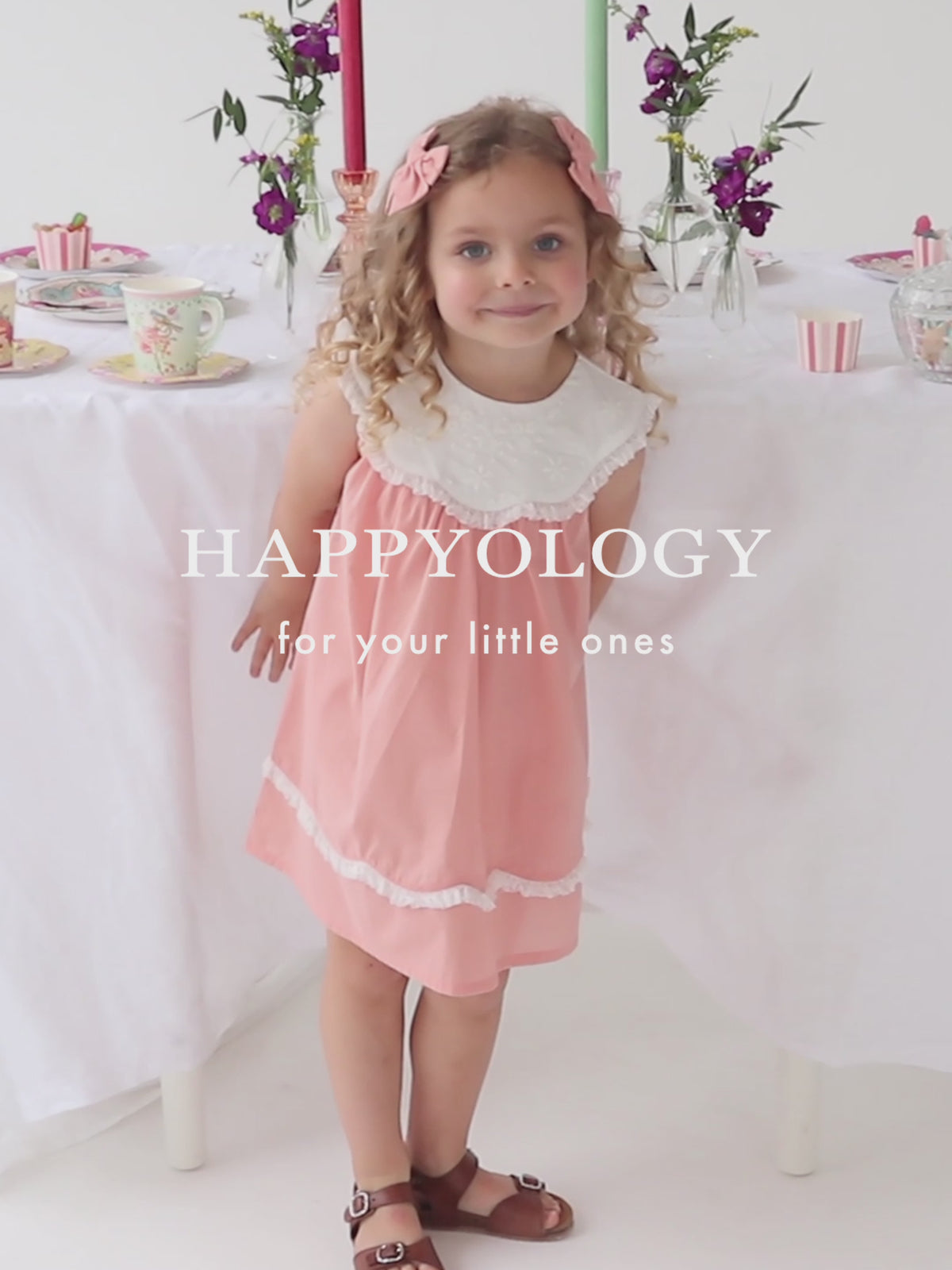 Betty Embroidery Collar Dress, Grapefruit – product video