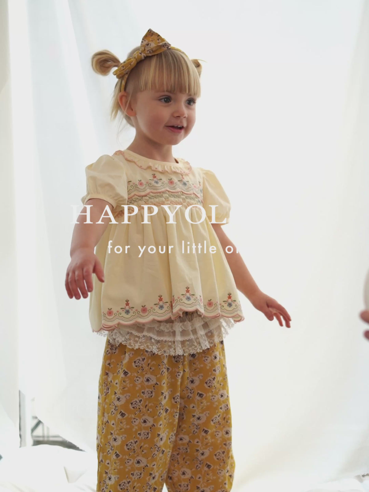Dover Hand-Smocked Blouse, Kiwi Green – product video
