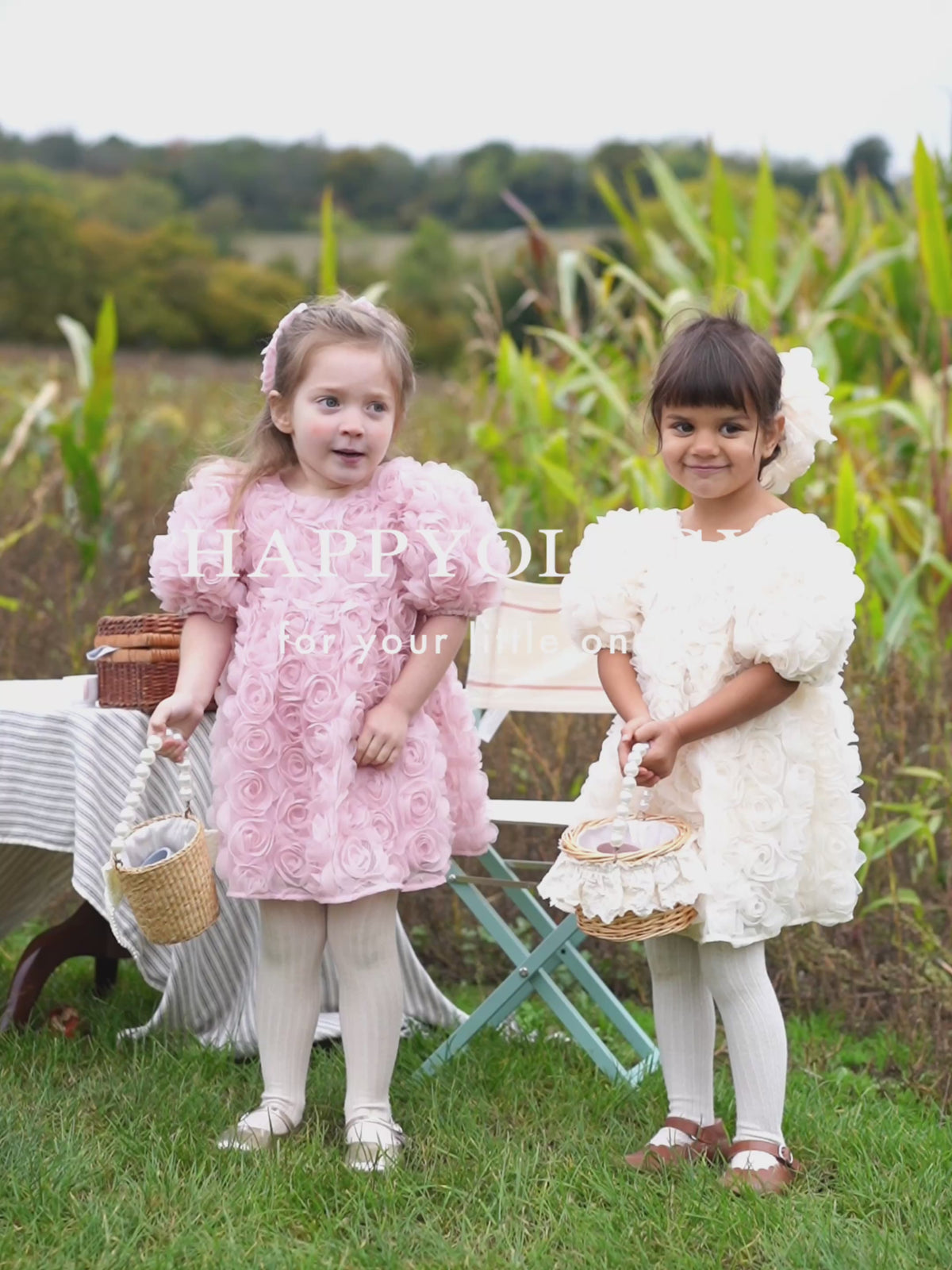Lancaster Embroidered Dress, Almond White – product video