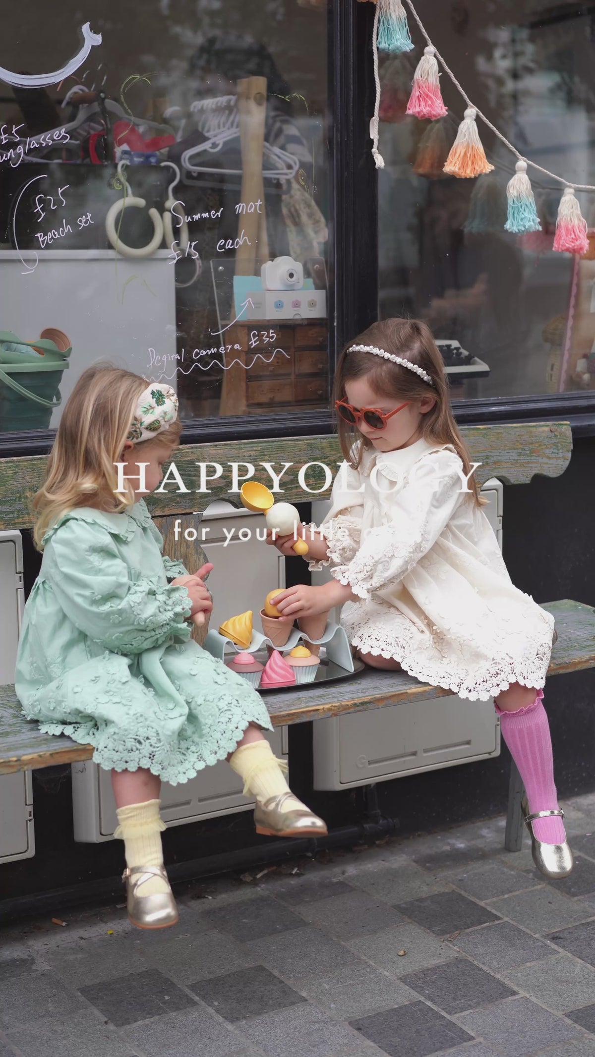 Lucerne Broderie Anglaise Dress, Pea Green – product video